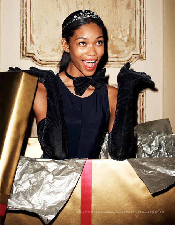 Chanel Iman for HM Holiday Winter 2009 Shot by Terry Richardson