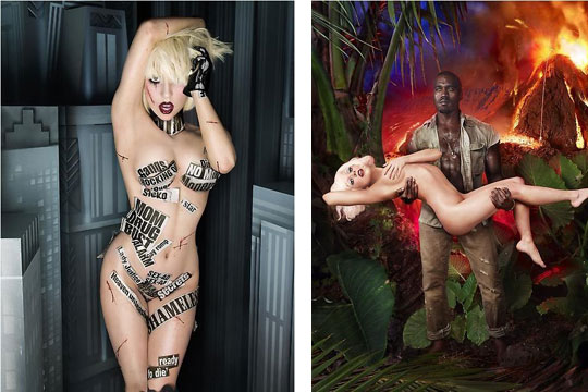 lady gaga images before and after. Lady Gaga x Kanye West by
