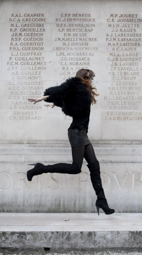 Mysterious Parisian style-blogger and model Louise Ebel aka Miss Pandora is