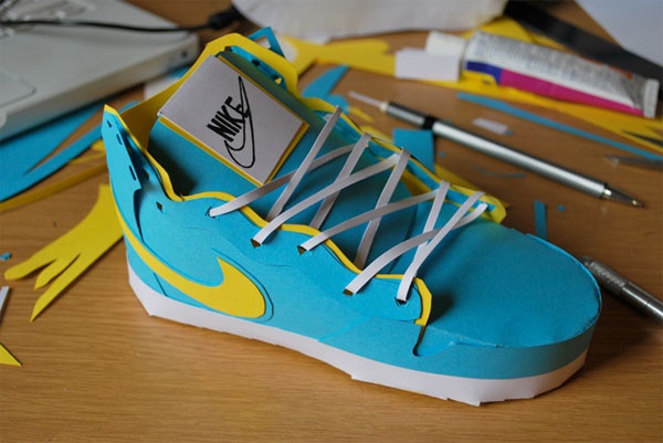 Papercraft-Nikes-By-David-Brownings-1