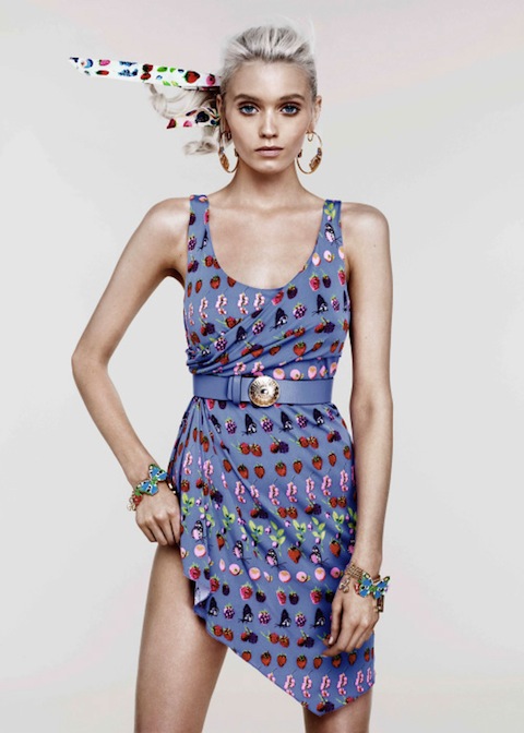 Abbey Lee Kershaw for Versace for H&M Cruise 2012 | Sidewalk Hustle