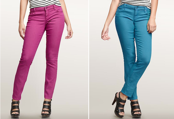 gap coloured jeans