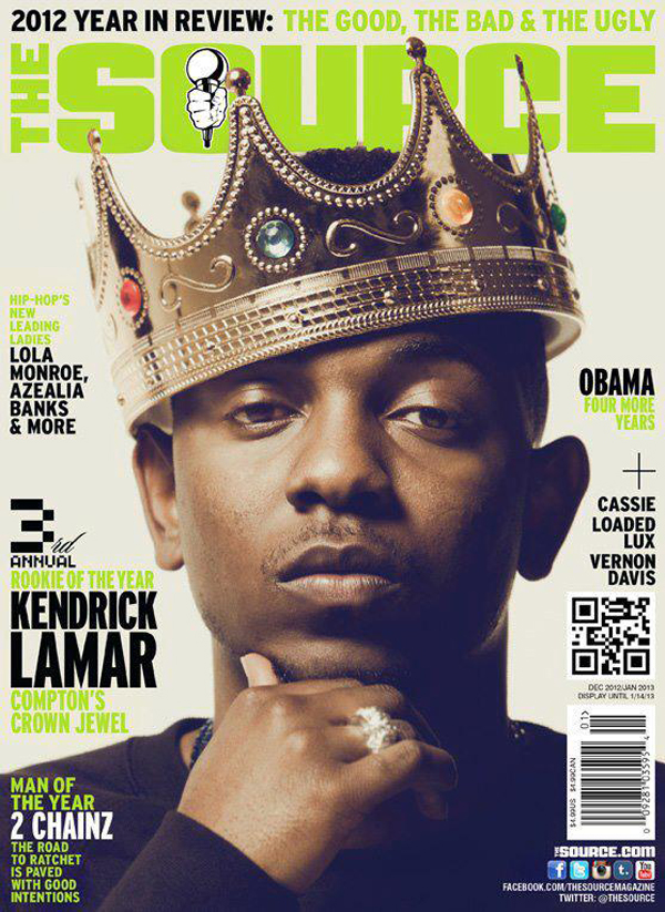 Kendrick Lamar covers The Source Magazine's Rookie Of The... | Sidewalk ...