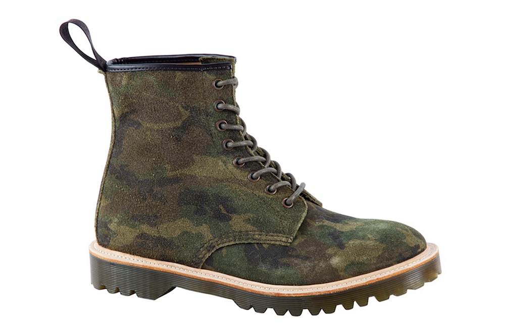 Dr Martens Fall 2013 Core Premium 1460 Green Camo Suede Boot