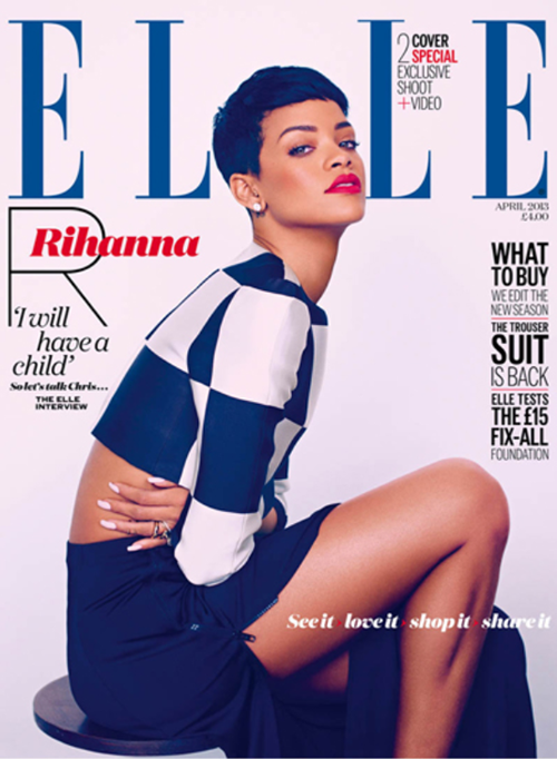 Rihanna for Elle UK by Mariano Vivanco