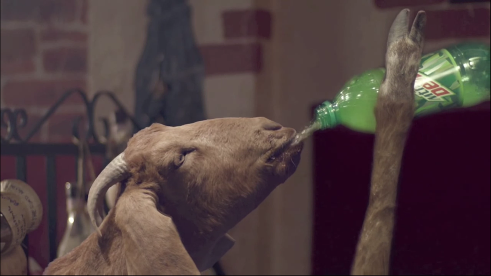 Tyler the Creator as Nasty Goat in Mountain Dew Commercial