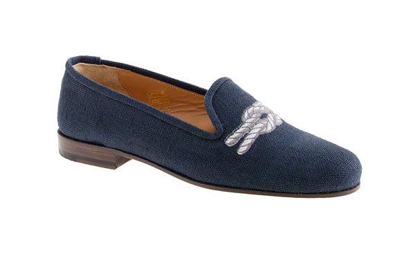 Stubbs & Wootton for J. Crew Classic Linen Slippers-2