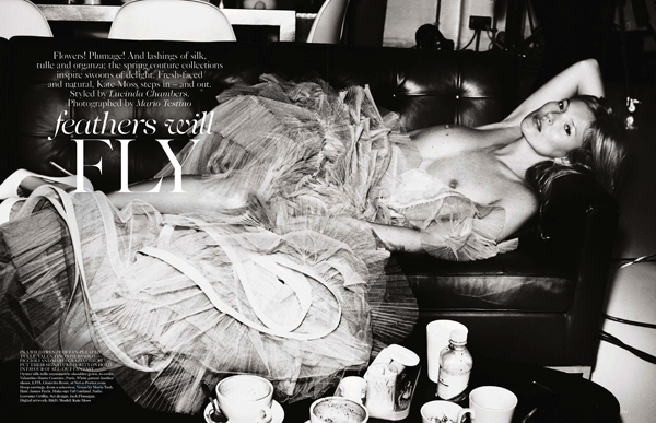 Kate Moss for Vogue by Mario Testino
