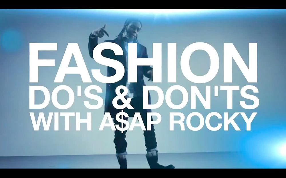 Fashion Dos and Donts With ASAP Rocky
