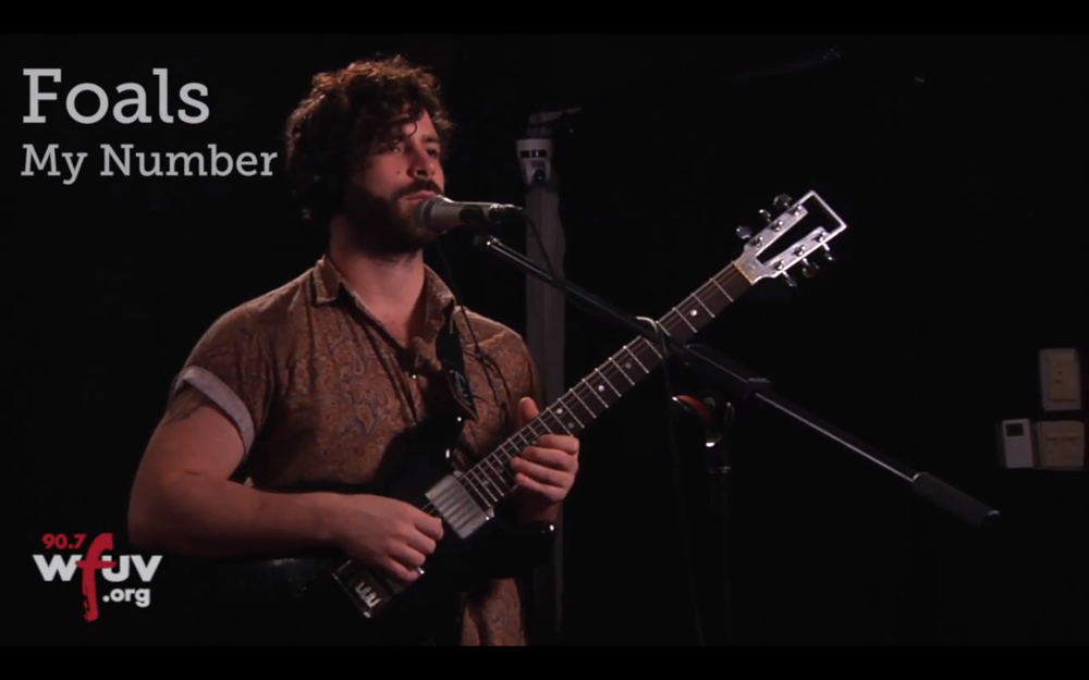 Foals perform My Number Live at WFUV