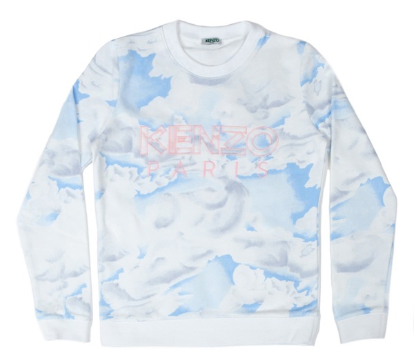 Kenzo Day Clouds Print Sweatshirt Blue