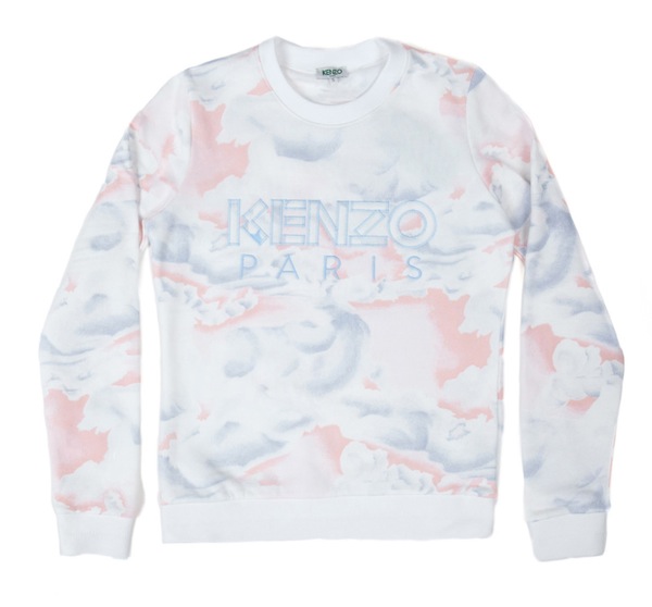 Kenzo Day Clouds Print Sweatshirt Pink