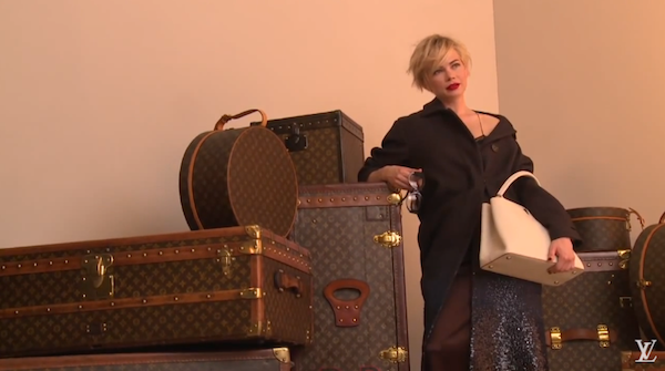 Michelle Williams Got Into a Trunk for Louis Vuitton