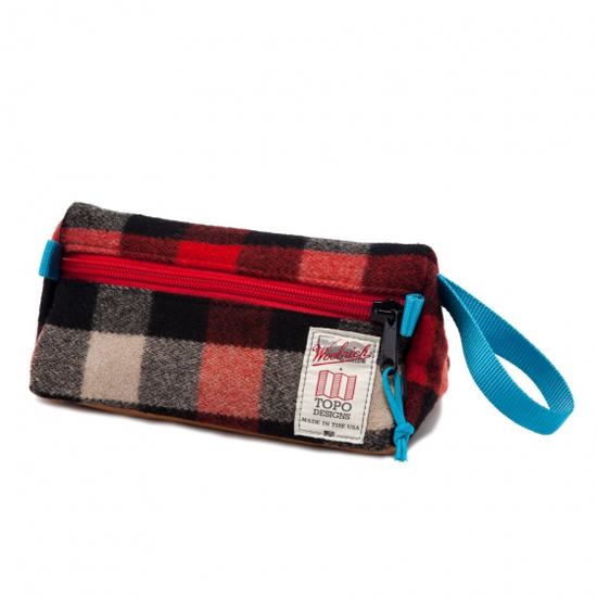 Woolrich x Topo Design Bag Collection plaid