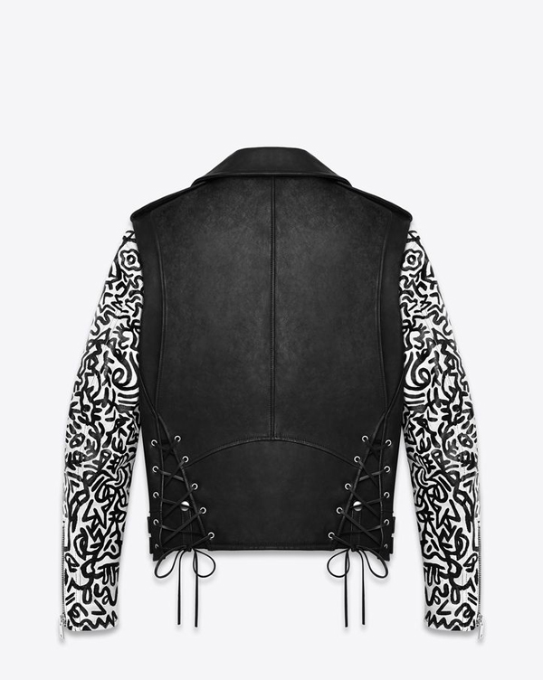 Sumi Ink Club Custom Saint Laurent Fall Winter 2013 Motorcycle Jacket - back