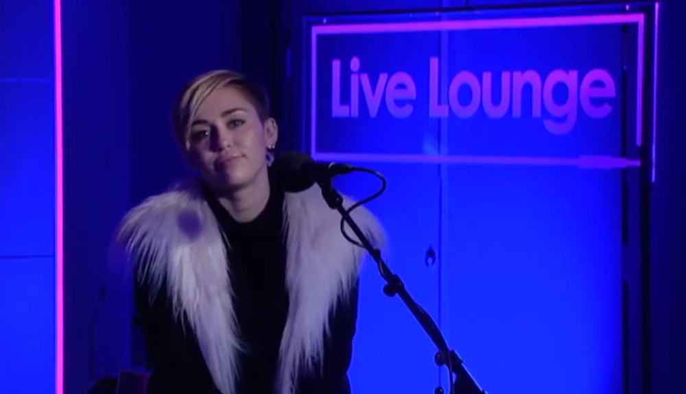 Miley Cyrus covers Summertime Sadness in the BBC Live Lounge