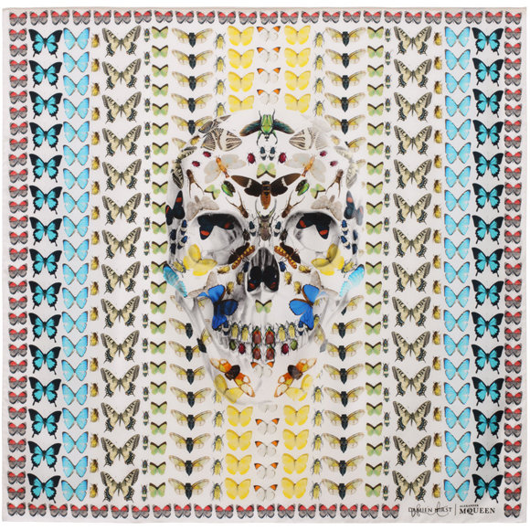 Damien Hirst x Alexander McQueen Scarf Collaboration-4