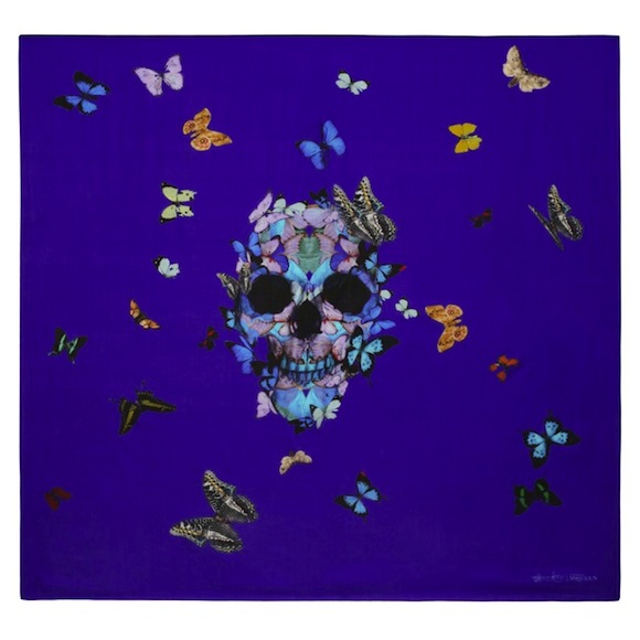 Damien Hirst x Alexander McQueen Scarf Collaboration-6