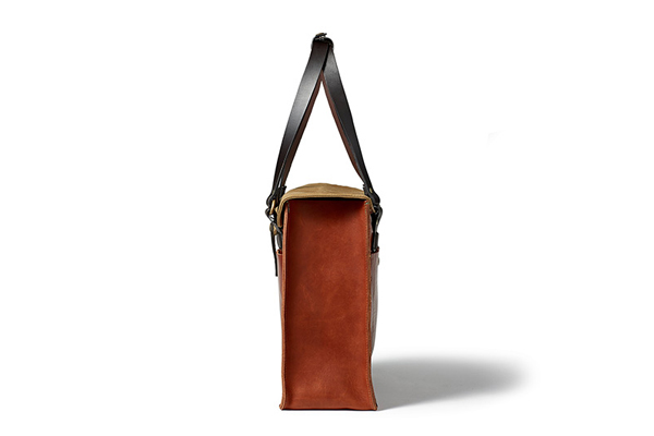 Filson Leather Tote - Side