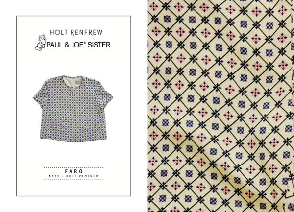 Paul & Joe Sister Spring 2014-15