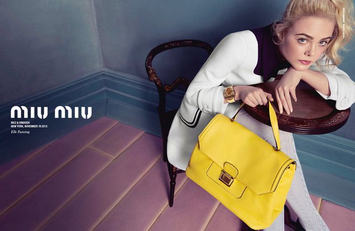 Elle Fanning for Miu Miu Spring Summer 2014