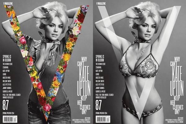 Kate Upton's February 2014 V Magazine Covers