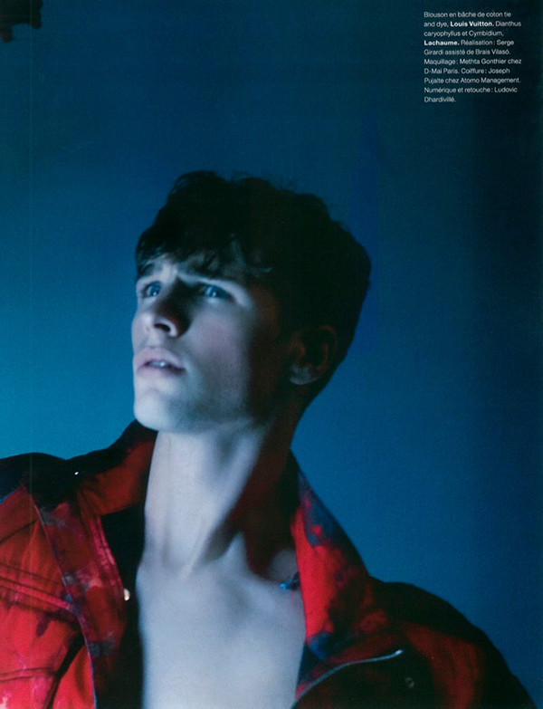 Edward Wilding Photographed by Karl Lagerfeld for Numero Homme