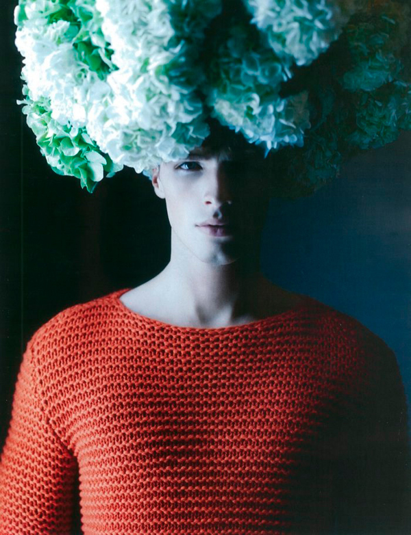 Edward Wilding Photographed by Karl Lagerfeld for Numero Homme