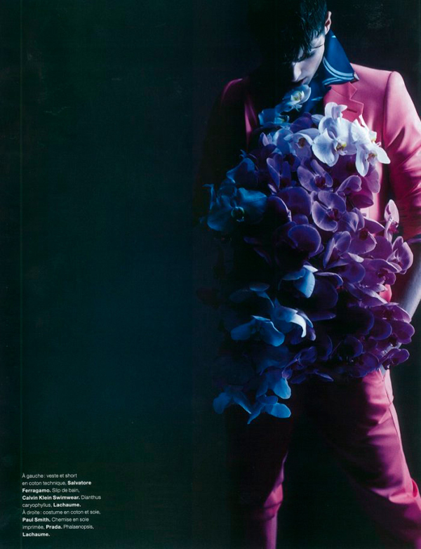 Edward Wilding Photographed by Karl Lagerfeld for Numero Homme