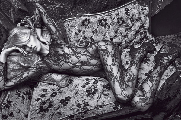 Anja Rubik Nude for Lui Magazine April 2014