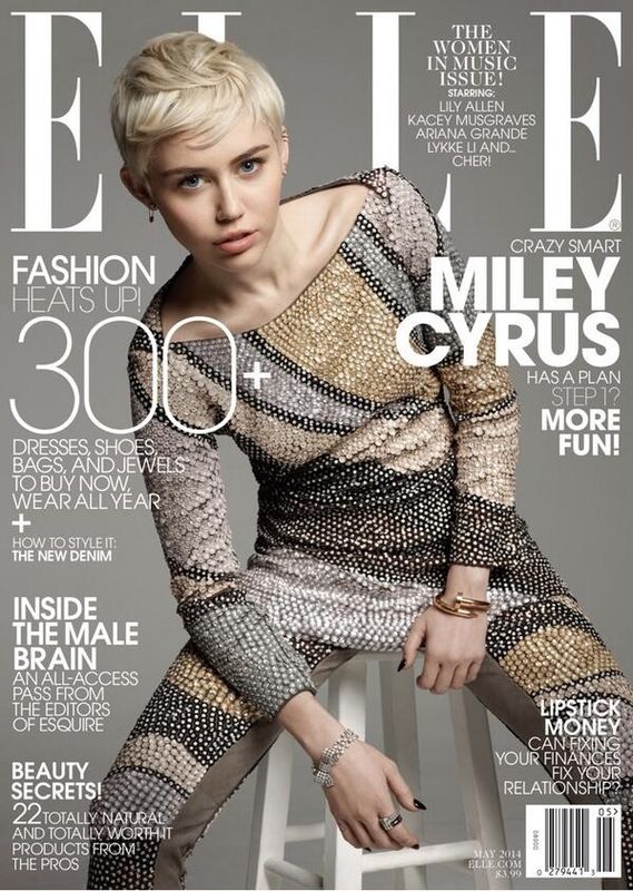 Miley Cyrus US Elle May 2014