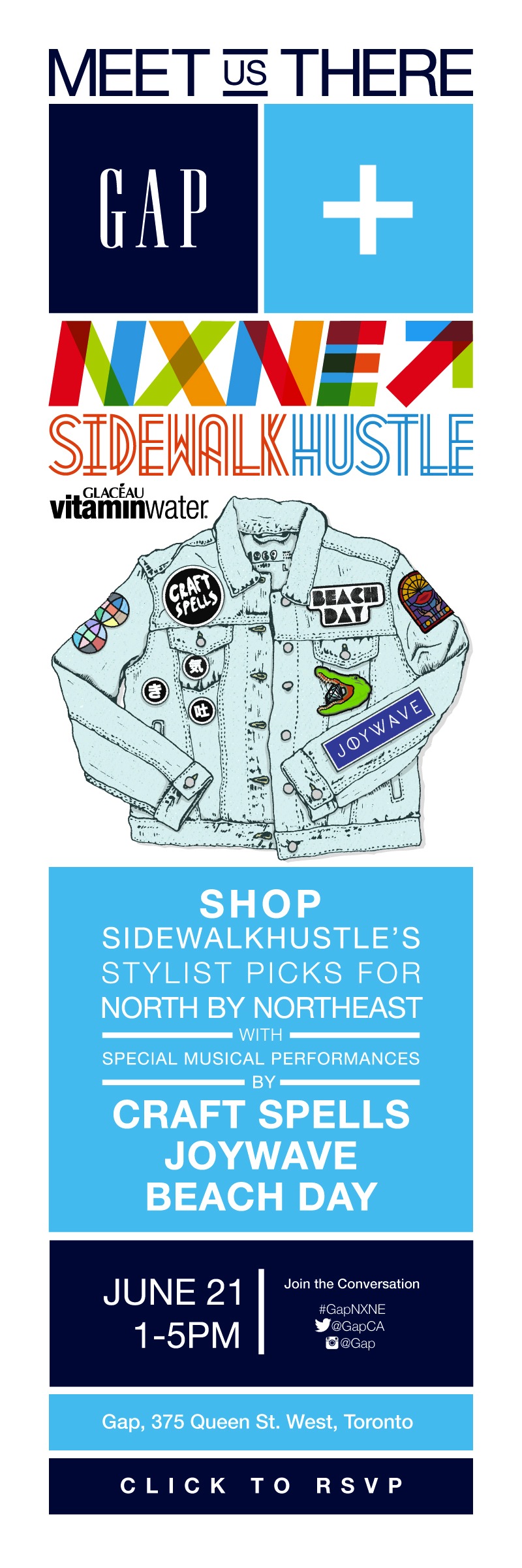 GAP x NXNE X Sidewalk Hustle Show June 21st long