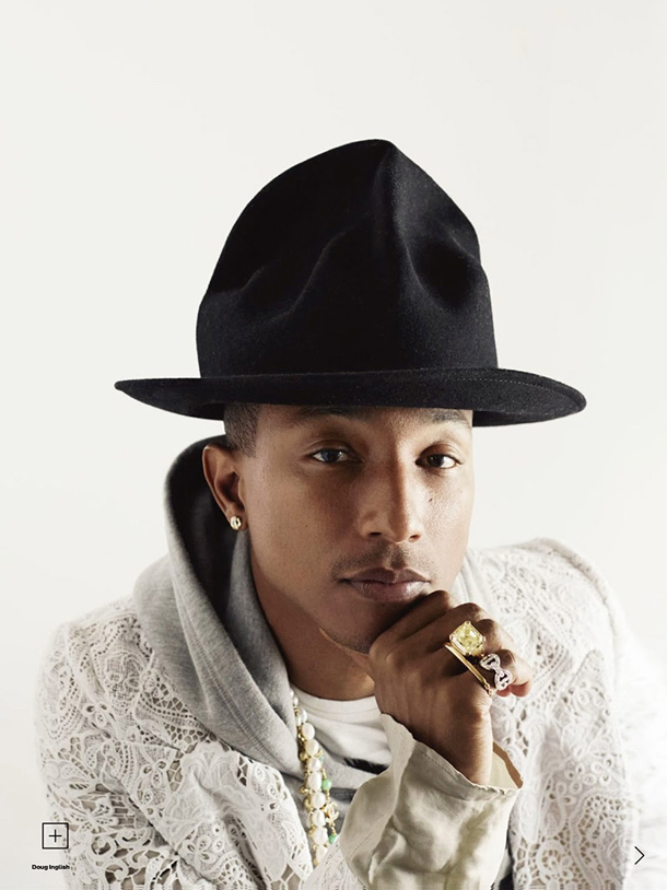 Pharrell Williams 'The Man Who Hears in Colour' for Elle UK July 2014 ...