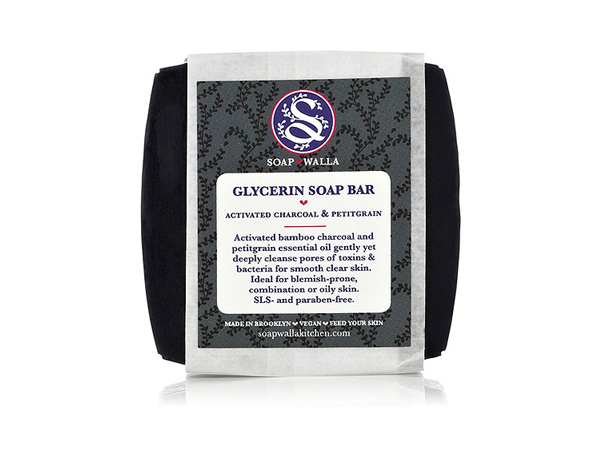 Soapwalla Activated Charcoal & Petitgrain Soap Bar