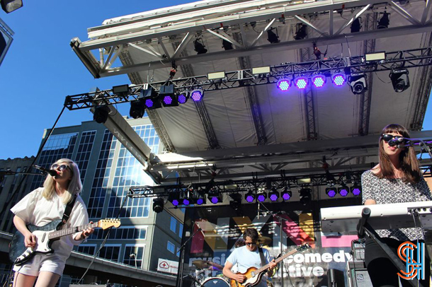 Alvvays at Yonge Dundas Square NXNE 2014