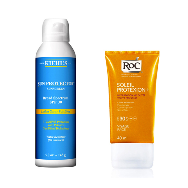 Kiehl's Sun Protector & RoC's SOLEIL PROTEXION+