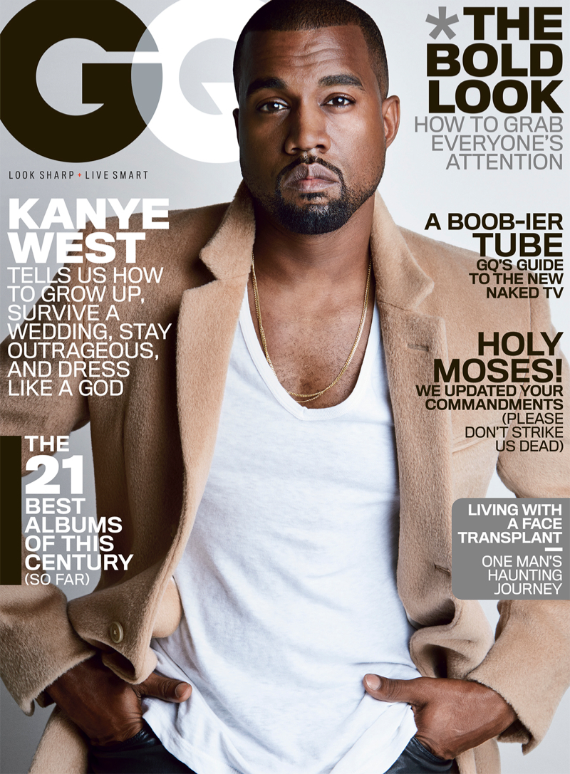 Kanye West for GQ August 2014-Cover