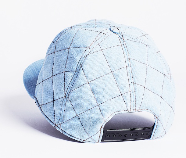 Moschino Quilted Denim Embellished Cap-2