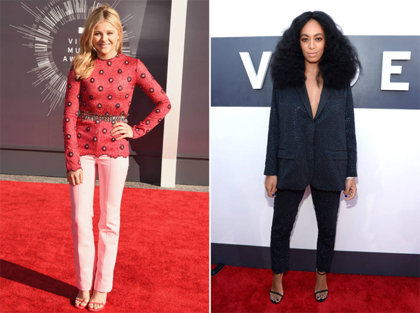 Chloe Grace Moretz and Solange at MTV VMA 2014