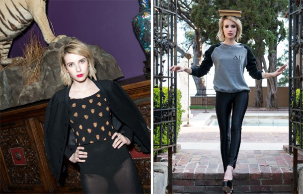 Emma Roberts for ELKIN Fall Winter 2014-5