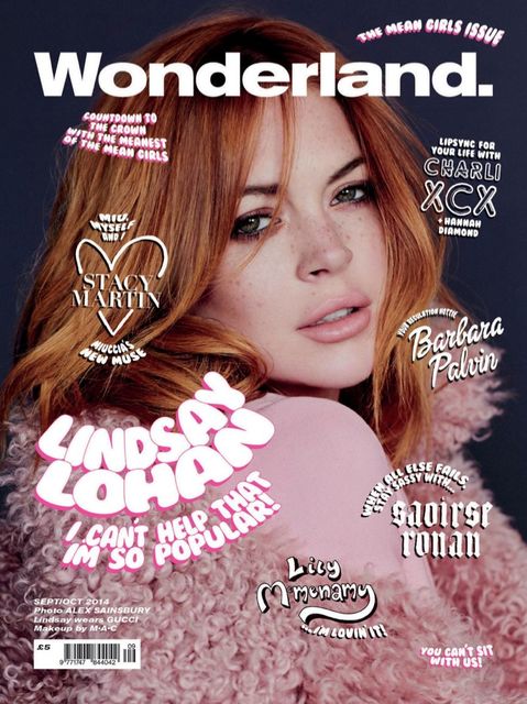 Lindsay Lohan for Wonderland Magazine Fall 2014