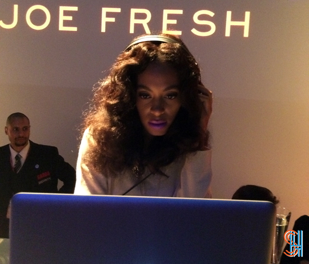 Solange at Joe Fresh Fashion Week Party Toronto 2014-2