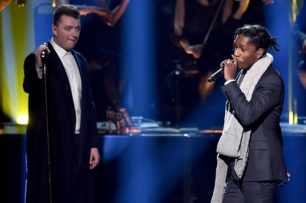 Sam Smith ASAP Rocky perform Im Not The Only One on American Music Awards