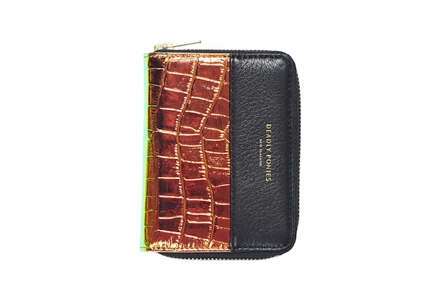 Deadly Ponies Mr Mini Wallet croc- holographic