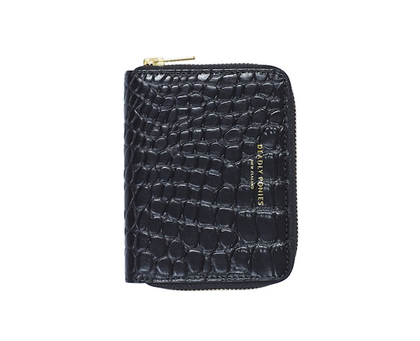 Deadly Ponies Mr Wallet Croc- black