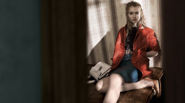 Mia Goth Imogen Poots And Marine Vacth For Miu Miu Ss 2015 Sidewalk Hustle 