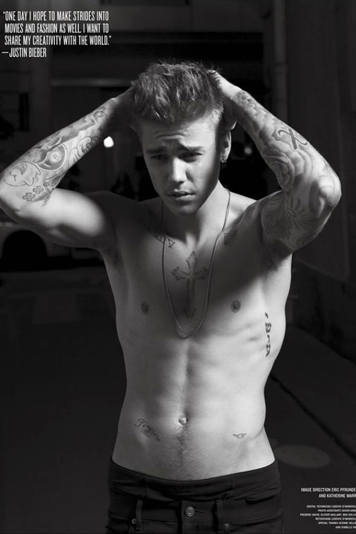 Justin Bieber by Karl Lagerfeld for V Magazines Music Issue 2