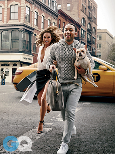 John Legend Chrissy Teigen for GQ February 2015