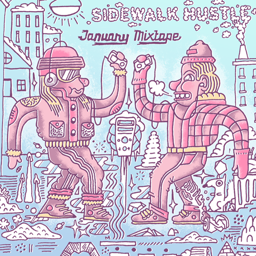 Sidewalk Hustle January 2015 Mixtape Art small