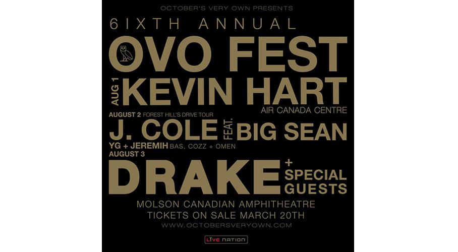 Drake announces 3 Day OVO Fest Lineup Sidewalk Hustle